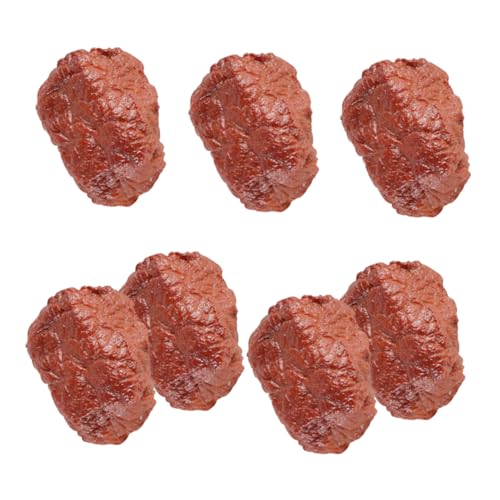 Abaodam 7 Stück Teiliges Künstliches Rindfleisch Modell Realistisches Fleisch Dekorationsspielzeug für Küche Fotografie für Restaurants Hotels und Museen von Abaodam