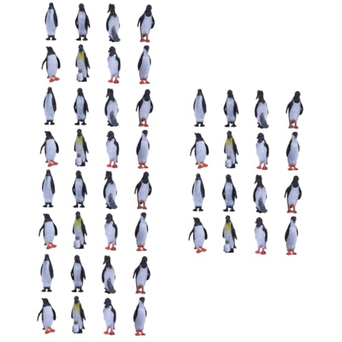 Abaodam 72 STK Pinguin-Ornamente Pinguin-Modell Mini-Figur Feengarten Zubehör Realistische Tierfiguren Mini-Pinguin-Figur Miniatur-tierfiguren Pinguin Miniatur Kind Puzzle Weich-PVC Puppe von Abaodam
