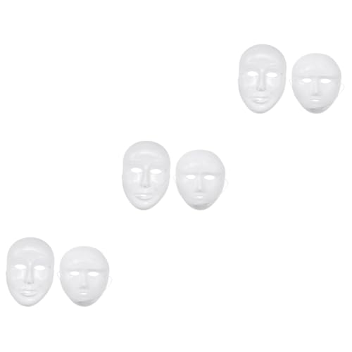 Abaodam 72 Stk Vollgesichts-cosplay-maske Krippengeschenke Leer Volle Weibliche Masken Volles Cosplay Weiße Outfits Weiße Party Facebook Halloween Männer Und Frauen von Abaodam