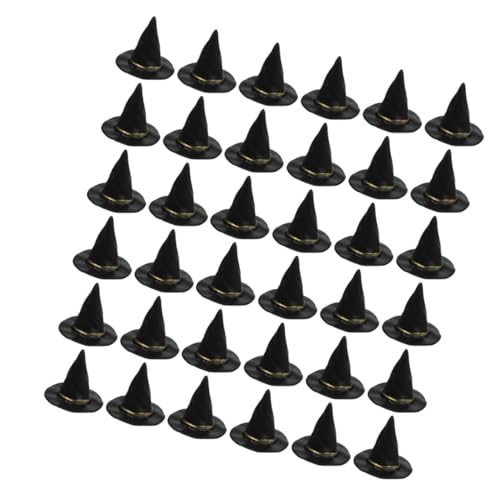 Abaodam 72stücke Winzige Hexenhüte Aus Kunststoff Zum Basteln Miniaturhüte Für Puppenhäuser Halloween-Dekoration Für Junge Mädchen Partyzubehör Für Kinderaktivitäten von Abaodam