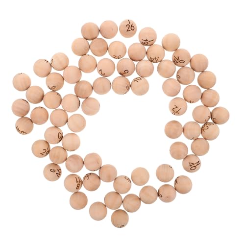 Abaodam 75 Stück Teiliges Set Holz Bingo Bälle Nummeriert Langlebiges Spielzubehör für Familienfeiern Teamspiele und Raffles mit Klarer Gravur und Robuster Bauweise Abaodam 75 Stück Teiliges Set Holz Bingo Bälle Nummeriert Langlebiges Spielzubehör für Familienfeiern Teamspiele und Raffles mit Klarer Gravur und Robuster Bauweise von Abaodam