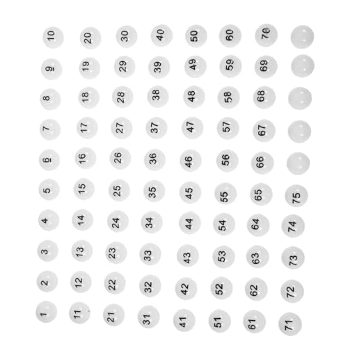 Abaodam Lotterie Ball 75st Zubehör Für Lotterieautomaten Preisbälle Bälle Für Die Party Pflücken Party Spiele Kunststoff Kugeln Lotterieschein Party-aktivitäts-requisiten Requisiten Für Barspiele Weiß Abaodam Lotterie Ball 75st Zubehör Für Lotterieautomaten Preisbälle Bälle Für Die Party Pflücken Party Spiele Kunststoff Kugeln Lotterieschein Party-aktivitäts-requisiten Requisiten Für Barspiele Weiß von Abaodam