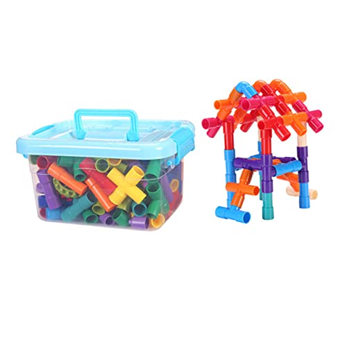Abaodam 76 Teiliges Rohrbaukasten Puzzle Für Kreatives Lernspielzeug Mit Kleiner Ideales Montage Und Konstruktionsspielzeug Für Pädagogisches von Abaodam