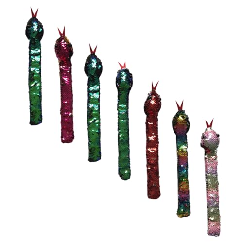 Abaodam 7Stücke Pailletten Schlangenarmbänder Lustiger Tierform Verschleißfestes Slap Armband für Partys und Partyzubehör und Accessoire Abaodam 7Stücke Pailletten Schlangenarmbänder Lustiger Tierform Verschleißfestes Slap Armband für Partys und Partyzubehör und Accessoire von Abaodam