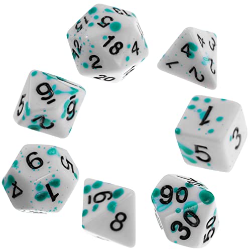 Abaodam 7st Und Würfel Unterhaltungswürfel Partywürfel Tragbare Würfel Zahlenwürfel Brettspiel-Tool Würfel-layouts Spiel-Requisiten Spielzubehör Spiel Würfel Würfelspiele Mini-würfel Acryl von Abaodam