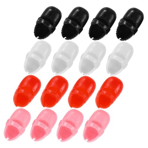 Abaodam 8 Paar Simulation Puppenschuhe Kleine Haus Requisiten Miniaturschuhe für Puppen Simulierte Mini Schuhe Simulation Schuhe Decors Kleine Puppen Schuhe Miniaturschuh Mini Haus Schuhe Kunststoff von Abaodam