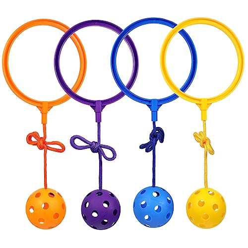 Abaodam 8 STK Flummi springendes Spielzeug für Kinder Seil Sprungball Kinderspielzeug Kinder Spielzeug Springseil Spielzeuge Bälle überspringen Sprungball-Knöchelspielzeug Sport Sprungring von Abaodam