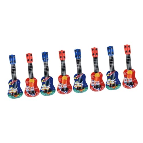 Abaodam 8 STK Mini-Gitarre Kindergitarre akustisch Gitarre für Kinder Kinderspielzeug Spielzeug für Mädchen Gitarren Spielzeuggitarre für Kleinkinder 1-3 Instrumentenspielzeug Kann Spielen von Abaodam