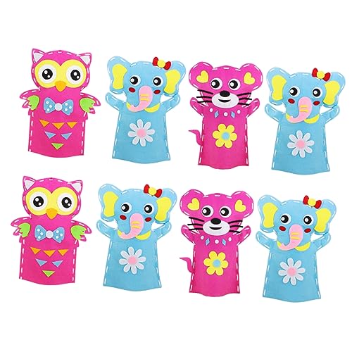 Abaodam 8 Sets Stoff Handpuppe Spielzeug Tier Hand Kit Für Jungen Und Mädchen Kreative Spielzeug von Abaodam
