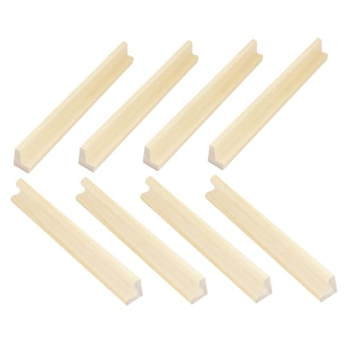 Abaodam 8 Stück Domino Halter Aus Holz Mit Buchstabensockel Domino Ständer Domino Halter Tablett Domino Racks Domino Lagerregal Domino Tabletts Beige von Abaodam