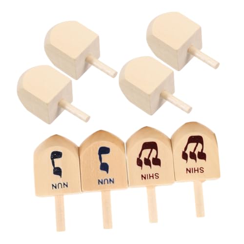 Abaodam 8 Stück Kreiselspielzeug für Hanukkah Dekoration Kreisel für Chanukka-Dekorationen im Innenbereich Dreidel-Spiel hagazussa Hanukka - Chanukka- Holz Abaodam 8 Stück Kreiselspielzeug für Hanukkah Dekoration Kreisel für Chanukka-Dekorationen im Innenbereich Dreidel-Spiel hagazussa Hanukka - Chanukka- Holz von Abaodam