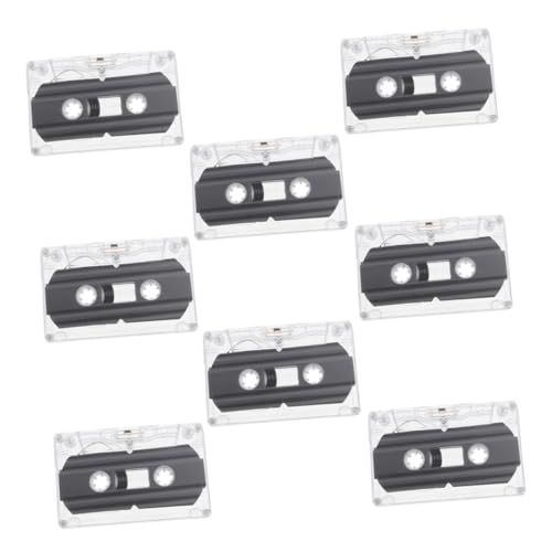 Abaodam 8 Stück Leeres Band Miniband Kassettenklebebahn Musikkassetten Kassettenrekord Leere Audiokassetten Kassettenmusik Bandrekorder Leere Kassetten Musikband Transparent Plastik von Abaodam