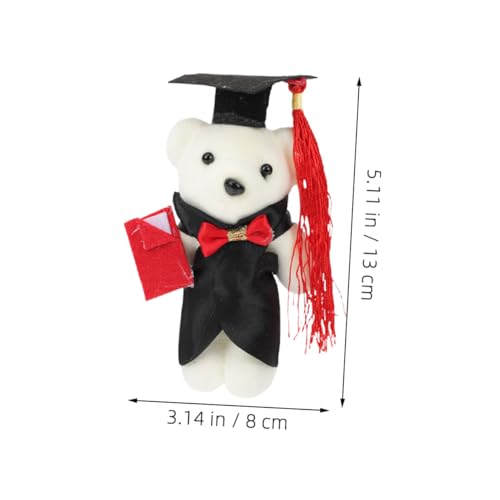 Abaodam 8 Stück Mini Graduation Bear Teiliges aus Schaumstoff Niedlicher DIY für Abschlussfeiern Kreative Kleine Kuscheltiere zur Dekoration und Geschenkidee für Absolventen von Abaodam