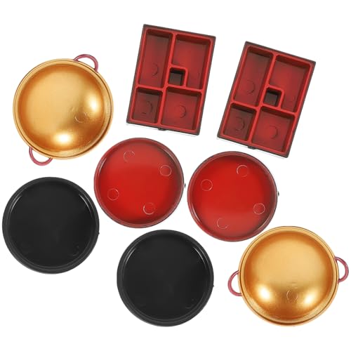 Abaodam 8 Stück Miniatur Geschirr Requisiten Das Kinderspielzeug Mini Babypuppenspielzeug Ornamente Für Mini Topf Ornament Küchenszene Dekoration Szenen Layout von Abaodam