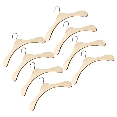 Abaodam 8 Stück Miniatur Puppen Kleiderbügel Hänger für Puppenbekleidung für Puppenschränke und Aufbewahrung Platzsparend und Praktisch von Abaodam