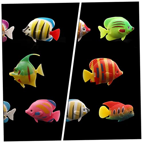 Abaodam 8 Stück Teiliges Bunte Künstliche Fische Schwimmend aus Kunststoff Realistische Aquarium Dekoration Terrarium Deko für Fischbecken Abaodam 8 Stück Teiliges Bunte Künstliche Fische Schwimmend aus Kunststoff Realistische Aquarium Dekoration Terrarium Deko für Fischbecken von Abaodam
