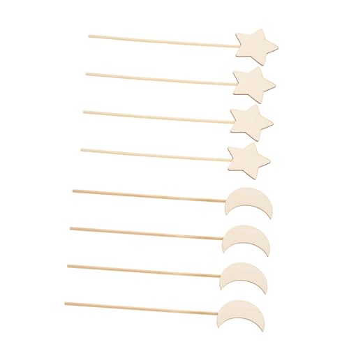 Abaodam 8 Stück Teiliges DIY Holz zauberstab Sichere Bastelspielzeuge für Mädchen Bunte Mond Sternform Fördert Kreativität und Praktische Fähigkeiten für Halloween und Kostümpartys Abaodam 8 Stück Teiliges DIY Holz zauberstab Sichere Bastelspielzeuge für Mädchen Bunte Mond Sternform Fördert Kreativität und Praktische Fähigkeiten für Halloween und Kostümpartys von Abaodam