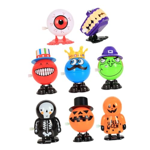 Abaodam 8 Stück Teiliges Halloween Aufziehspielzeug Tragbare Spielzeuge für Kinderzimmer Deko Lustige Horror Spielzeuge für Drinnen als Mitgebsel oder von Abaodam