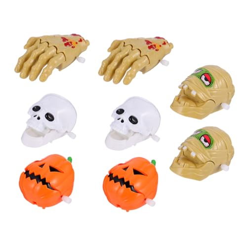 Abaodam 8 Stück Teiliges Halloween Aufziehspielzeug mit Skelett Kürbis Mumie und Bunte Bewegliche Figuren aus Gruselige Spielzeuge für Partydeko Abaodam 8 Stück Teiliges Halloween Aufziehspielzeug mit Skelett Kürbis Mumie und Bunte Bewegliche Figuren aus Gruselige Spielzeuge für Partydeko von Abaodam