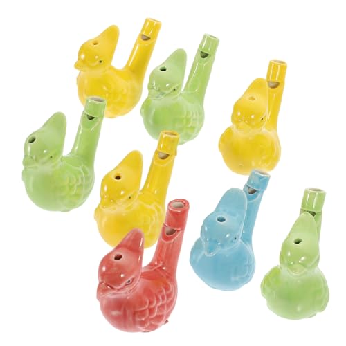 Abaodam 8 Stück Teiliges Keramische Wasservogelpfeifen Kleine Bunte Vogelspielzeug Pfeifen Lustige Trillerpfeifen für Handgestimmte Musikinstrumente für Schule Party und Reisen Abaodam 8 Stück Teiliges Keramische Wasservogelpfeifen Kleine Bunte Vogelspielzeug Pfeifen Lustige Trillerpfeifen für Handgestimmte Musikinstrumente für Schule Party und Reisen von Abaodam