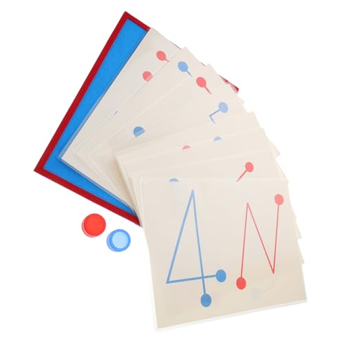 Abaodam Montessori Gehirnspiel für Kinder 8 Stück Lernspielzeug zur Hand Auge Koordination Interhemisphärisches Trainingsspielzeug für Kleinkinder Denkspielzeug zur Kognitiven Entwicklung von Abaodam
