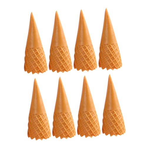 Abaodam 8 Stück Teiliges Mini Eiscreme Deko aus Robustem Realistische Eiscreme Modell Anhänger für DIY Basteln Handyhüllen Verzierung Wiederverwendbar und Langlebig Braun von Abaodam