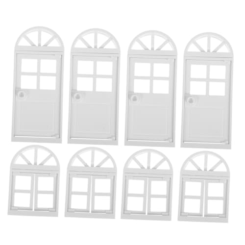 Abaodam 8 Stück Teiliges Miniatur Weiße Kunststofffenster und Türen Detailreiche Mini-Puppenhaus-Bausätze für Kreative DIY-projekte Kinderfreundlich Vielseitig Einsetzbar Einfach zu Abaodam 8 Stück Teiliges Miniatur Weiße Kunststofffenster und Türen Detailreiche Mini-Puppenhaus-Bausätze für Kreative DIY-projekte Kinderfreundlich Vielseitig Einsetzbar Einfach zu von Abaodam
