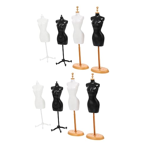 Abaodam 8 Stück Teiliges Puppen Modellständer aus Robustem Kunststoff Miniatur Kleiderpuppe ohne Grate Sicher und Langlebig für Puppenkleider Präsentation und Schmuckdisplay Abaodam 8 Stück Teiliges Puppen Modellständer aus Robustem Kunststoff Miniatur Kleiderpuppe ohne Grate Sicher und Langlebig für Puppenkleider Präsentation und Schmuckdisplay von Abaodam