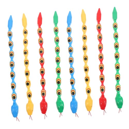 Abaodam 8 Stück Teiliges Wiggly Jointed Snake Flexibel Lernspielzeug Retro Spaß Streich Party Prank Reptil Kunststoff Schlangen Abaodam 8 Stück Teiliges Wiggly Jointed Snake Flexibel Lernspielzeug Retro Spaß Streich Party Prank Reptil Kunststoff Schlangen von Abaodam