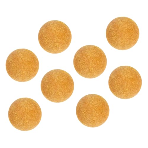 Abaodam 8 Stück Tischfußball Ersatzbälle Für Kickerbälle Fußballspielzubehör Mini-kickerspiele Mini -fußballkugel Mini -bälle Fußballspieltisch Foosball -tischteile Fußballzubehör Gelb Abs von Abaodam
