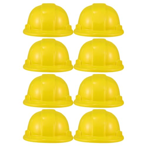 Abaodam 8 Stück Werkzeughut Kleinkind Jungenhut Kidcraft Kinderschutzhelme Jungenhüte Bauarbeiterhut Spielzeug Kinder Sicherheitshut Bekleidung Bauhüte Für Kinder Kind Cosplay Fernsehen von Abaodam