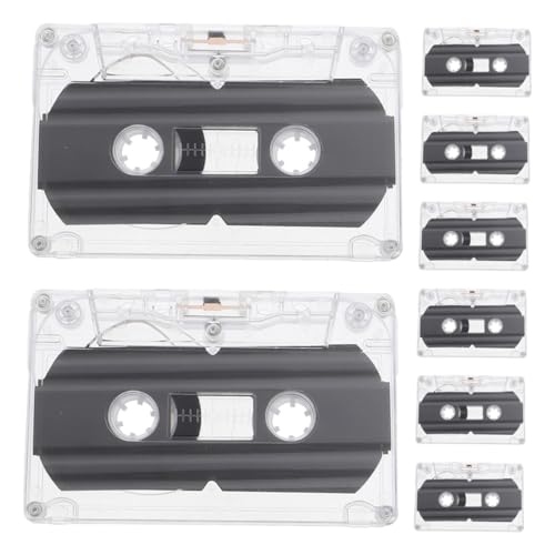 Abaodam 8 Stück leeres Band Audiokassetten Musikkassetten Kassettenklebebahn Mikrokassettenspieler Miniband tragbarer Kassettenrekorder Bandrekorder Leere Kassetten Plastik Transparent Abaodam 8 Stück leeres Band Audiokassetten Musikkassetten Kassettenklebebahn Mikrokassettenspieler Miniband tragbarer Kassettenrekorder Bandrekorder Leere Kassetten Plastik Transparent von Abaodam