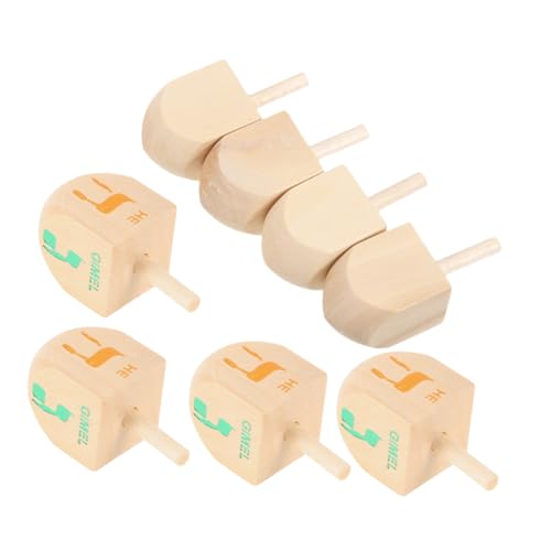 Abaodam 8 Teiliges Kreisel Chanukka Dreidel Hängende Wirbelpuppen Für Chanukka Piñata Chanukka Chanukka Dekorationen Chanukka Kranz Chanukka Chanukka Bastelsets Aus Holz von Abaodam