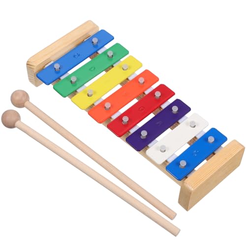 Abaodam 8-Noten-xylophon Aus Metall Für Kleinkinder – Baby-musikinstrumenten-Set – Kinder-xylophon Mit Schönem Design von Abaodam