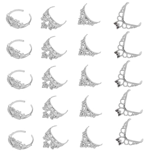 Abaodam 80 Stück Miniatur Puppenkrone Kunststoff Tiara Puppenzubehör für Puppenhaus Rollenspiel Haaraccessoires Geschenkset Abaodam 80 Stück Miniatur Puppenkrone Kunststoff Tiara Puppenzubehör für Puppenhaus Rollenspiel Haaraccessoires Geschenkset von Abaodam