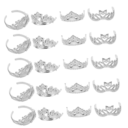 Abaodam 80 Stück Teiliges Miniatur Puppen-Kronen aus Kunststoff Farbenfrohe Tiara Kopfbedeckungen für Puppenhaus Zubehör für Rollenspiele und Puppenkostüme Kreatives Dress-up von Abaodam