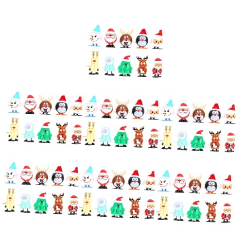 Abaodam 84 STK Weihnachtskette Spielzeug Weihnachtsfiguren zum Sammeln Weihnachtsmannspielzeug für Kinder interaktives Spielzeug Party Spielzeug für Kinder Spielzeuge Haargummis Schnur von Abaodam