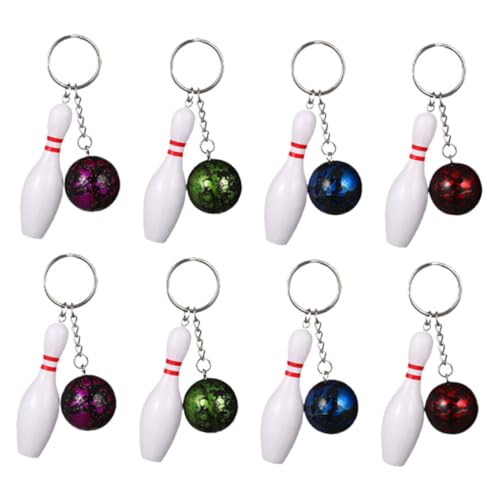 Abaodam 8Stücke Bowling Schlüsselanhänger Sportmotiv Schlüsselanhänger für Partygeschenke für Bowling Fans und Sportliebhaber Abaodam 8Stücke Bowling Schlüsselanhänger Sportmotiv Schlüsselanhänger für Partygeschenke für Bowling Fans und Sportliebhaber von Abaodam
