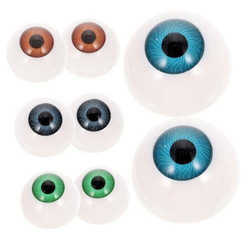 Abaodam 8Stücke Hohle Augäpfel für DIY Puppen Zufällige Farben Gruselige Augen für Halloween Requisiten Bastelprojekte für Masken Dekorationen Abaodam 8Stücke Hohle Augäpfel für DIY Puppen Zufällige Farben Gruselige Augen für Halloween Requisiten Bastelprojekte für Masken Dekorationen von Abaodam