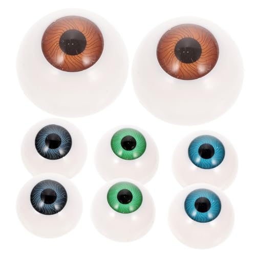 Abaodam 8Stücke Hohle Augäpfel für Puppenzubehör Farbige DIY Augen für Halloween Deko Horror Requisiten Ergänzung für Masken und Bastelprojekte Zufällige Farben Abaodam 8Stücke Hohle Augäpfel für Puppenzubehör Farbige DIY Augen für Halloween Deko Horror Requisiten Ergänzung für Masken und Bastelprojekte Zufällige Farben von Abaodam