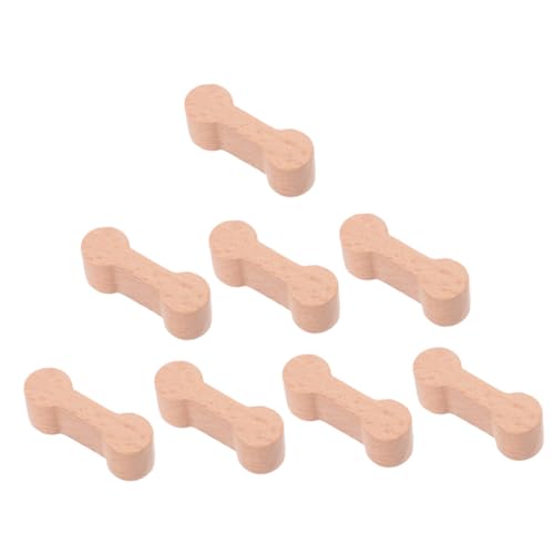 Abaodam 8Stücke Teiliges Holzschienen Adapter für Stabiler Gleisanschluss Robustes Material Fördert Kreatives für Holzeisenbahnen und Streckenszenen von Abaodam