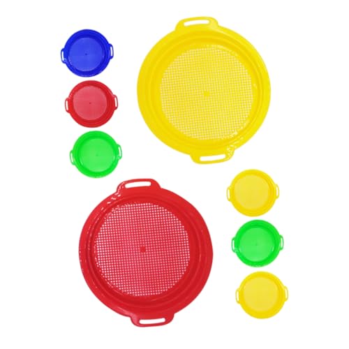 Abaodam 8Stücke Teiliges Sandspielzeug Set Sandsiebe Für Strand Und Park Robustes Kunststoffmaterial Fördert Und Soziale Interaktion Für Sommerabenteuer Abaodam 8Stücke Teiliges Sandspielzeug Set Sandsiebe Für Strand Und Park Robustes Kunststoffmaterial Fördert Und Soziale Interaktion Für Sommerabenteuer von Abaodam