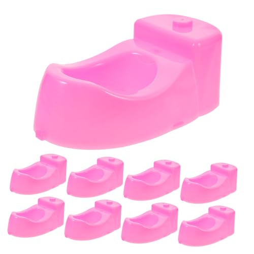 Abaodam 8stücke Teiliges Miniatur-toilettenmodell Für Puppenhäuser Dekorative Mini-wc Modelle Aus Kunststoff Für Kreatives Spiel Und Potty-Training-Hilfe von Abaodam