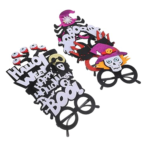 Abaodam 8st Halloween-brillen-foto-requisiten Halloween-neuheitsbrillen Kostümbrillen Brillen Foto Requisiten Halloween-kostümbrille Halloween-neuheitsgläser Boo-brille Maske Cosplay Vlies von Abaodam