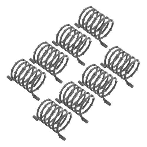 Abaodam 8st Militärschutznetzwerk Mesh-Tee-Ei Spezielle Halterung Universeller Feuerlöscher Kompatible Bausteine Spezielle Clip-zubehör Dekorative Blöcke Haken Dark Grey Plastik von Abaodam