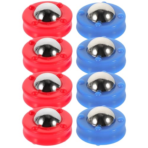 Abaodam 8st Tisch-Shuffleboard Spiele Fußballspiel Dis Mini-Shuffleboard-Pucks Elektronik Mini-fußball Tischplatte Mini-bowlingspiel Mini-Curling-Spiel Sport Kartenspiel -bälle Plastik von Abaodam