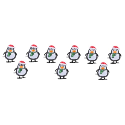 Abaodam 9 STK Weihnachtliches Aufziehspielzeug Lustiges Aufziehspielzeug Weihnachts Uhrwerk Spielzeug Weihnachtsspielzeug Zum Aufziehen Pinguine Aufziehen Plastik Kind Weihnachten Abgeben von Abaodam