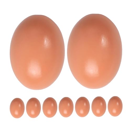 Abaodam 9 Stück Holzeier, Gefälschte Ostereier, DIY, Unbemalte Eier, Modell, Künstliche Eier, Attrappen, Realistische Hühnereier Für DIY, Malerei, Basteln Abaodam 9 Stück Holzeier, Gefälschte Ostereier, DIY, Unbemalte Eier, Modell, Künstliche Eier, Attrappen, Realistische Hühnereier Für DIY, Malerei, Basteln von Abaodam