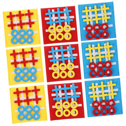Abaodam 9 Stück Teiliges Ticktacktoe Spielset aus Filz Tragbares Brettspiel in Farben Fördert Strategisches Problemlösung und Familienunterhaltung und Partyspielzeug Abaodam 9 Stück Teiliges Ticktacktoe Spielset aus Filz Tragbares Brettspiel in Farben Fördert Strategisches Problemlösung und Familienunterhaltung und Partyspielzeug von Abaodam