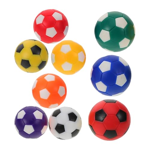 Abaodam 9 Stück Teiliges Tischfußball Zubehör Ersatzbälle in Farben Langlebige Kunststoff Kickerbälle für Tischkicker Spiele Glatte Oberfläche für Bessere Kontrolle für Fußballspiele und von Abaodam